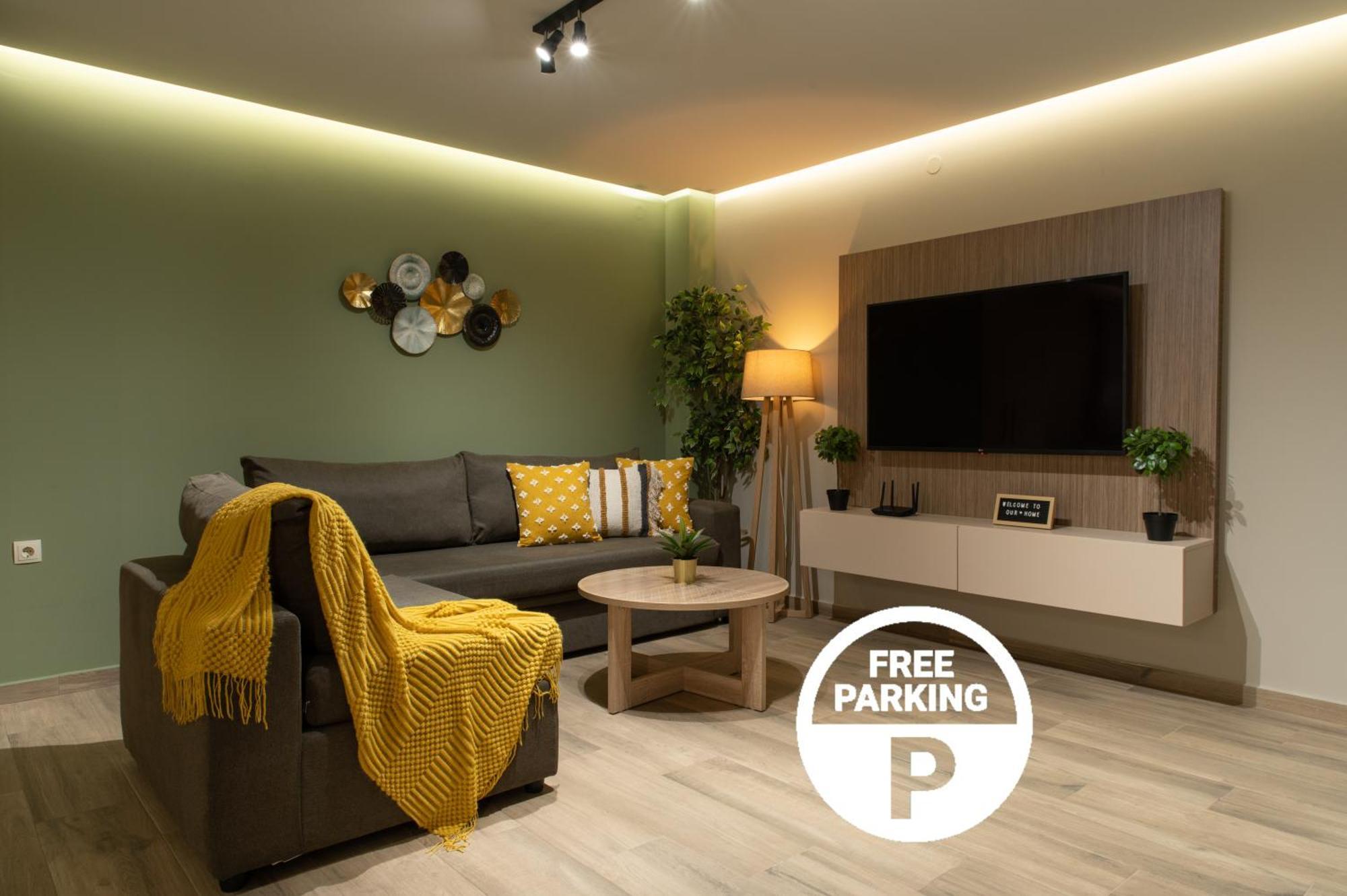 Apartamento Stylishly Decorated House - Free Private Parking! Heraclión Exterior foto